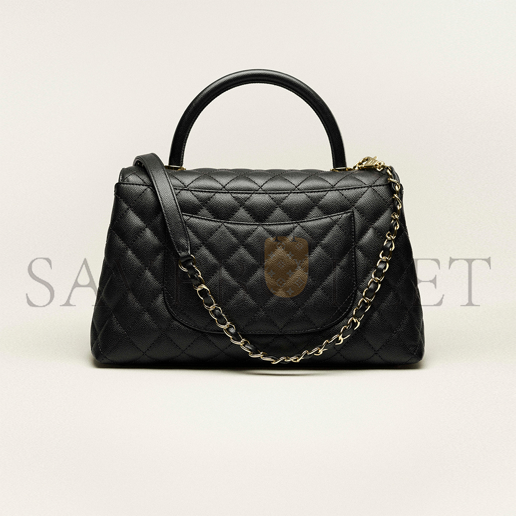 CHANEL LARGE FLAP BAG WITH TOP HANDLE A92991 (29*18*12cm)